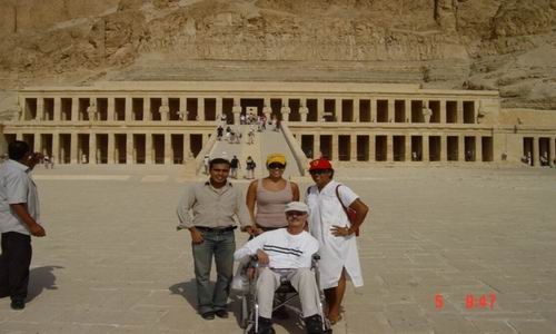 In Front of Hatshepsut Temple, Luxor